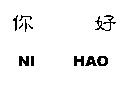 你好 NI HAO