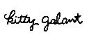 kitty galant 設計字