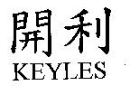 開利 KEYLES