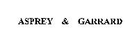 ASPREY & GARRARD