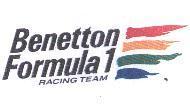 Benetton Formula 1 RACING TEAM and device in colours