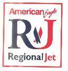 American Eagle RJ Regional Jet AND SCISSOR EAGLE DESIGN IN COLOR