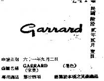GARRARD (墨色)