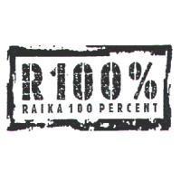 R100% RAIKA 100 PERCENT 及圖