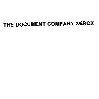 THE DOCUMENT COMPANY XEROX