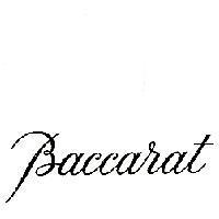 BACCARAT in fanciful lettering