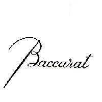 BACCARAT in fanciful lettering