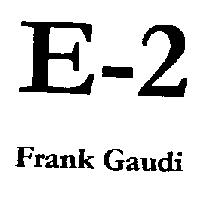 E-2 Frank Gaudi