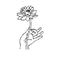 手持蓮花圖