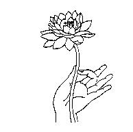 手持蓮花圖