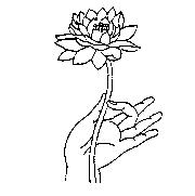 手持蓮花圖