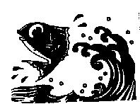 海浪及魚圖