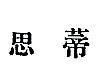 思蒂 SOTHYS IN CHINESE CHARACTERS