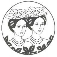 双美人圖樣