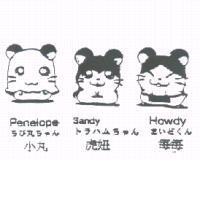 小丸 虎妞 每每 Penelope Sandy Howdy ちび丸ちゃん トラハムちゃん まいどくん及圖