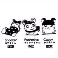 矇矇 Snoozer ねてるくん 瑪拉 Pashmina マフラ-ちゃん 戴戴 Cappy かぶるくん 及圖