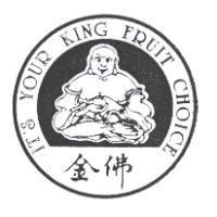 金佛 IT'S YOUR KING FRUIT CHOICE 及圖