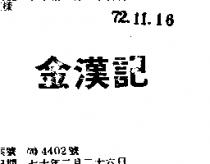 金漢記