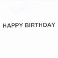 HAPPY BIRTHDAY