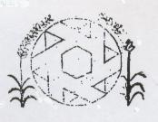 稻穗六角星圖