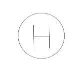 圓圈內置英文字母 H