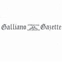 GALLIANO GAZETTE 及圖