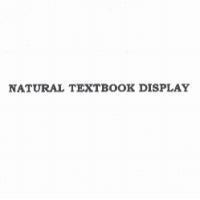 NATURAL TEXTBOOK DISPLAY