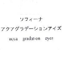 ソフィ-ナ アクアグラデ-ションアイズ aqua gradation eyes