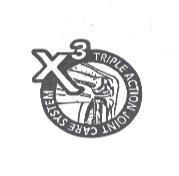 X3 TRIPLE ACTION JOINT CARE SYSTEM AND DESIGN