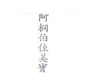阿桐伯佳美寶