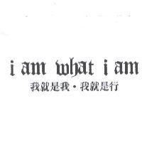 i am what i am 我就是我.我就是行