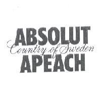 ABSOLUT Country of Sweden APEACH Logo