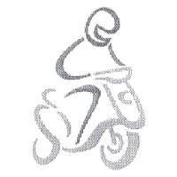 摩托車與騎士設計圖