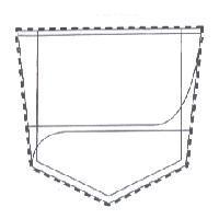 Hollister Men's Pocket Stitch Design