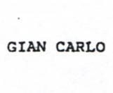 GIAN CARLO 