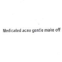 Medicated acne gentle make off