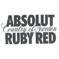 ABSOLUT COUNTRY OF SWEDEN RUBY RED