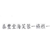 泰豐堂海芙蓉一條根一