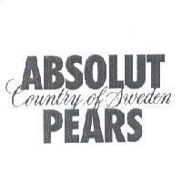 ABSOLUT COUNTRY OF SWEDEN PEARS logotype