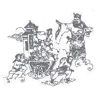 五路財神送寶圖