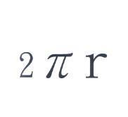 2 π r