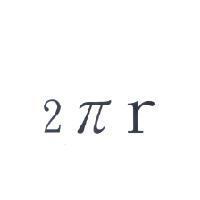 2 π r