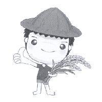 農夫稻穗圖