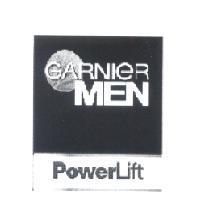 GARNIER MEN POWERLIFT / LABEL in black & white