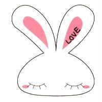 LOVE 兔圖形