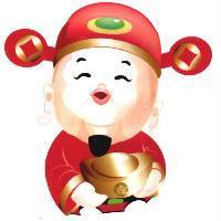 白木屋財神爺及圖