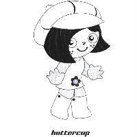 可愛女孩設計圖及 buttercup