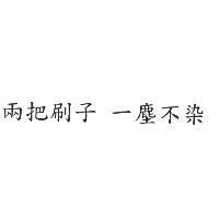 兩把刷子 一塵不染