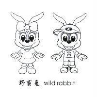 野蠻兔及圖 wild rabbit