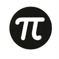 GREEK PI SYMBOL IN A CIRCLE DESIGN